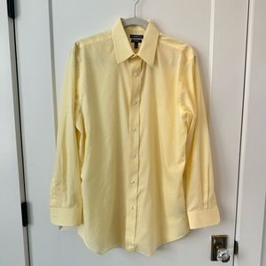 Croft & Barrow Yellow Classic Fit Button Down Shirt